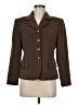 Kasper A.S.L. 100% Polyester Brown Blazer Size 8 Petite - photo 1