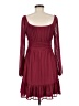 Assorted Brands Solid Burgundy Cocktail Dress Size M (estimated) - photo 2
