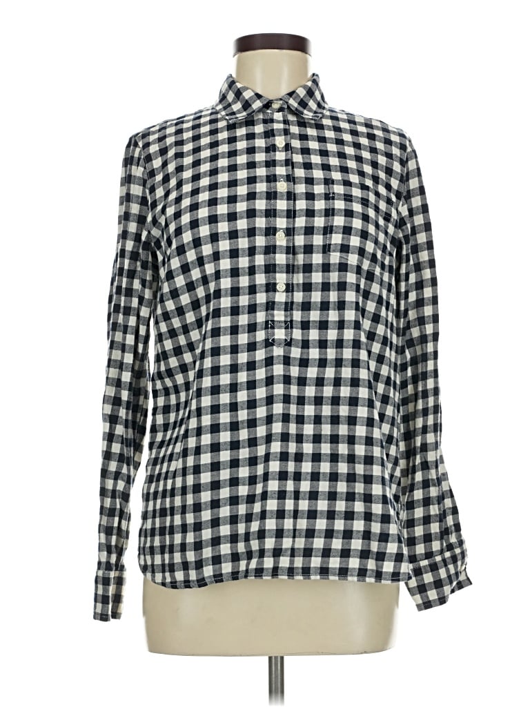 Pre-owned Tommy Hilfiger Long Sleeve Blouse In Ivory