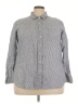 L.L.Bean Chevron-herringbone Gray Long Sleeve Button-Down Shirt Size 2X - photo 1