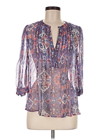 Scoop 3/4 Sleeve Blouse (view 1)