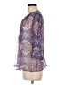 Scoop Purple 3/4 Sleeve Blouse Size M - photo 5