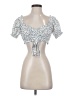 Princess Polly 100% Polyester Silver Short Sleeve Blouse Size 0 - photo 1