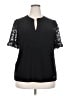 Anne Klein Black Short Sleeve Blouse Size 2X - photo 1