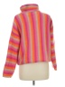 Lumiere 100% Polyester Color Block Pink Turtleneck Sweater Size M - photo 2