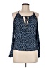 MICHAEL Michael Kors Blue Long Sleeve Blouse Size M - photo 1