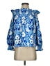 Tuckernuck Blue 3/4 Sleeve Blouse Size XS - photo 1
