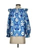 Tuckernuck Blue 3/4 Sleeve Blouse Size XS - photo 2