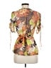 Assorted Brands 100% Silk Orange Short Sleeve Silk Top Size M - photo 2