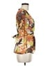 Assorted Brands 100% Silk Orange Short Sleeve Silk Top Size M - photo 4