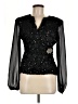 Jackie Jon 100% Polyester Black 3/4 Sleeve Blouse Size M - photo 1