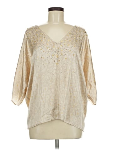 St. John 3/4 Sleeve Silk Top (view 1)