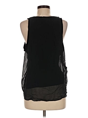 BCBGMAXAZRIA Sleeveless Silk Top (view 2)