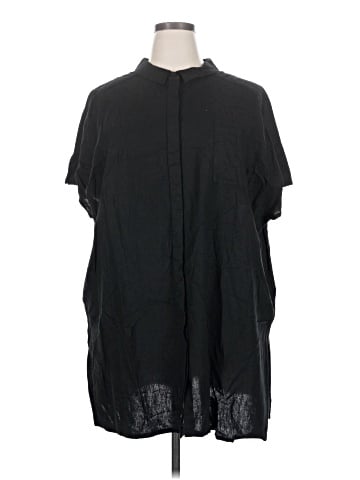 Ellos Short Sleeve Button-Down Shirt (view 1)