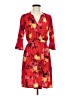 Old Navy Print Red Casual Dress Size M - photo 1