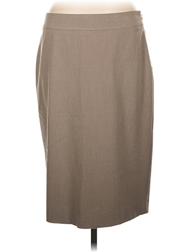 Pre-owned Ann Taylor Formal Skirt In Tan