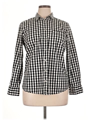 J.Crew Factory Store 3/4 Sleeve Button-Down Shirt (view 1)