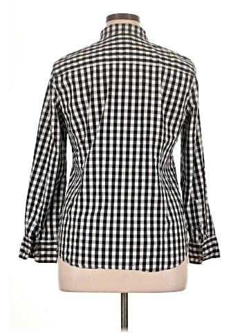 J.Crew Factory Store 3/4 Sleeve Button-Down Shirt (view 2)