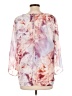 Jennifer Lopez 100% Polyester Pink 3/4 Sleeve Blouse Size L - photo 2