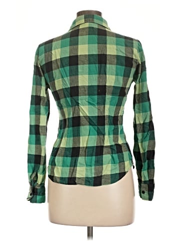 Wet Seal Long Sleeve Button-Down Shirt (view 2)