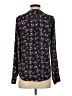 Express 100% Polyester Floral Black Long Sleeve Blouse Size XS - photo 2
