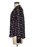 Express 100% Polyester Floral Black Long Sleeve Blouse Size XS - photo 5