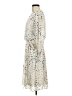 Habitual 100% Polyester Animal Print Ivory Casual Dress Size Med (2) - photo 5