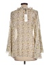 Molly Bracken 100% Polyester Ivory Long Sleeve Blouse Size L - photo 2