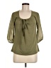 French Laundry Green 3/4 Sleeve Blouse Size M (petite) - photo 1