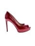 Enzo Angiolini 100% Leather Red Heels Size 7 1/2 - photo 1