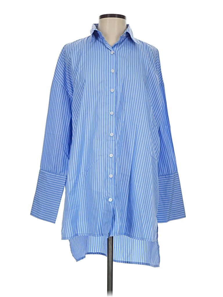Pre-owned In The Style 3/4 Sleeve Blouse In Blue