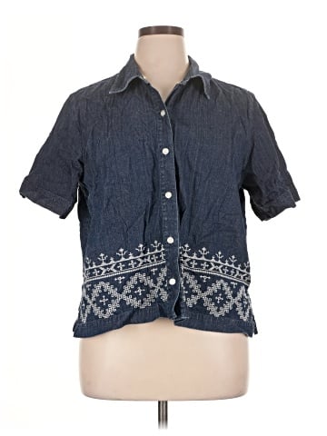 Elisabeth by Liz Claiborne Denim Vest (view 1)