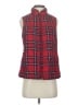 Croft & Barrow 100% Polyester Plaid Red Vest Size S - photo 1