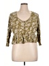 wonderly Gold 3/4 Sleeve Blouse Size 1X - photo 1