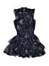 Aqua Floral Black Dress Size 10 - photo 2