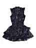 Aqua Floral Black Dress Size 10 - photo 1