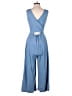 J.Crew Solid Blue Jumpsuit Size 4 - photo 2