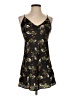 Zara 100% Polyester Tropical Black Cocktail Dress Size S - photo 1