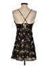 Zara 100% Polyester Tropical Black Cocktail Dress Size S - photo 2