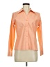 Assorted Brands 100% Cotton Color Block Orange Long Sleeve Blouse Size 8 Petite - photo 1
