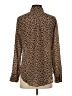 J.Crew Animal Print Brown Long Sleeve Button-Down Shirt Size 4 - photo 2