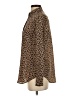 J.Crew Animal Print Brown Long Sleeve Button-Down Shirt Size 4 - photo 5