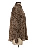 J.Crew Animal Print Brown Long Sleeve Button-Down Shirt Size 4 - photo 4