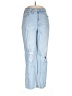 Madewell 100% Cotton Hearts Blue Jeans Size 28 waist - photo 1