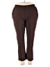 Lands' End 100% Cotton Solid Brown Active Pants Size 2X - photo 1