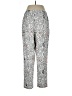 Seen Worn Kept Print Silver Casual Pants Size L - photo 2