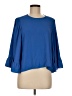 Zara Basic Blue 3/4 Sleeve Blouse Size M - photo 1