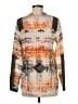 Waverly Grey Print Orange Long Sleeve Blouse Size M - photo 2