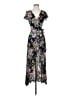 Auguste Floral Black Casual Dress Size 2 - photo 1