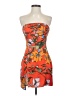 Superdown 100% Polyester Tropical Orange Cocktail Dress Size XXS - photo 1